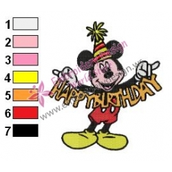Mickey Mouse Cartoon Embroidery 72